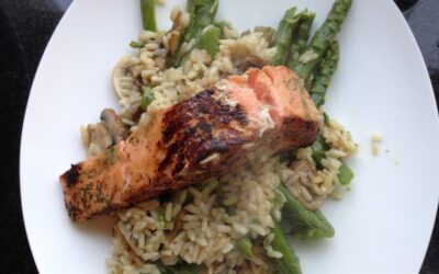 Recept: zalm met risotto